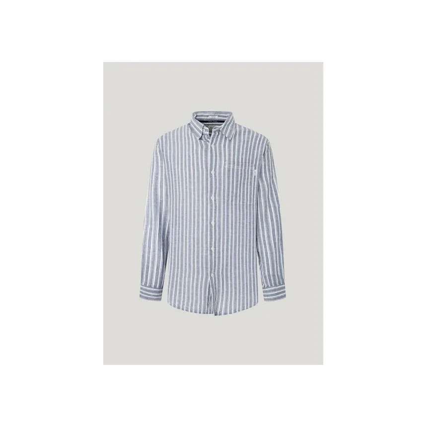 Camisa Pepe Jeans London Sea Blue Para Hombre