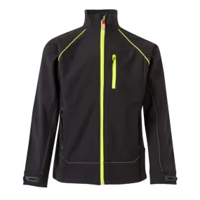 Chaqueta Softshell triple capa negra y amarilla - Velilla