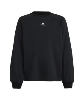 Sudadera adidas Street Jam Crew Niña Negro/Blanco